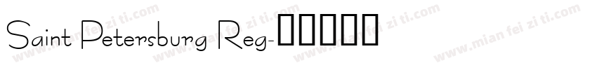Saint Petersburg Reg字体转换